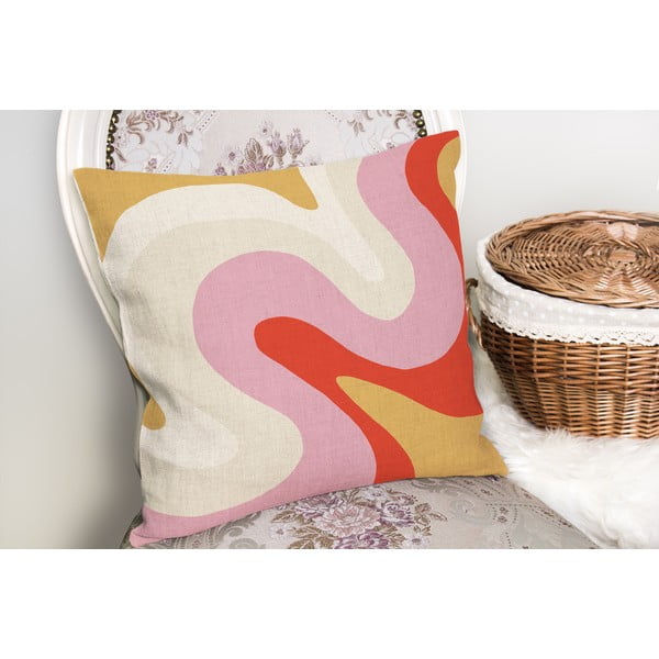 Dekoratyvinis pagalvės užvalkalas 43x43 cm Raspberry Creamsicle – Mila Home-image-1