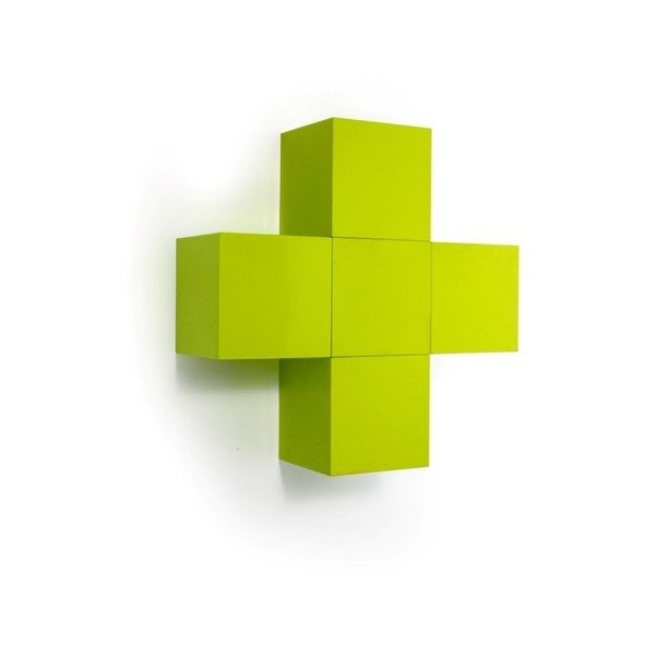 Balta sieninė dėžutė (uždara) su permatomu dangčiu "Qualy Pixel Cube-image-2