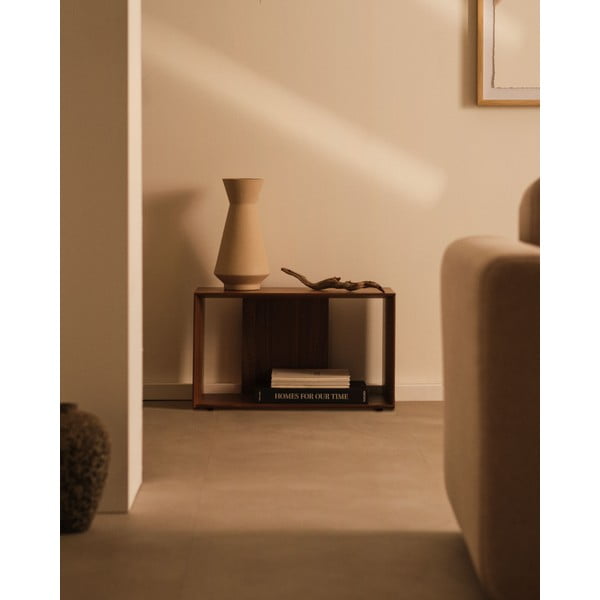 Modulinė lentyna natūralios spalvos iš riešutmedžio 67x38 cm Litto – Kave Home-image-1