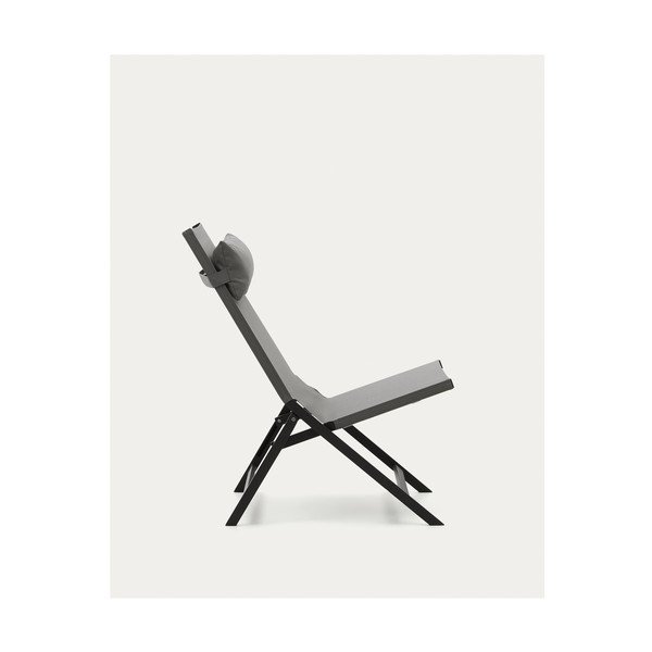 Metalinis sodo krėslas pilkos spalvos Canutells – Kave Home-image-4