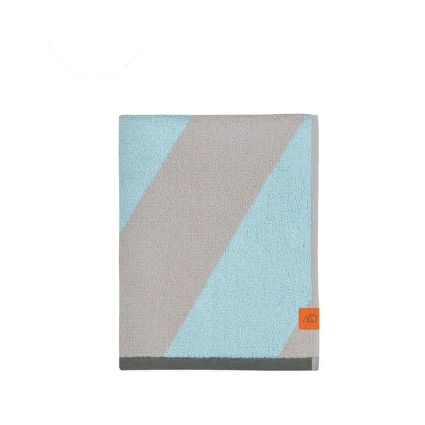 Iš frote audinio iš organiškos medvilnės vonios rankšluostis mėtų spalvos 70x133 cm Diagonal – Mette Ditmer Denmark