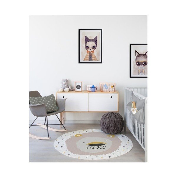 Vaikiškas kilimas "Little Nice Things Lion", ⌀ 120 cm-image-2
