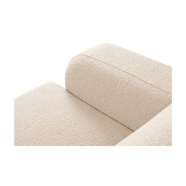 Kampinė sofa smėlio spalvos iš boucle (su dešiniuoju kampu) Molino – Micadoni Home-image-4