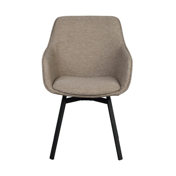 Smėlio spalvos iš audinio valgomojo kėdžių komplektas 2 vnt. Alison – Rowico-image-2