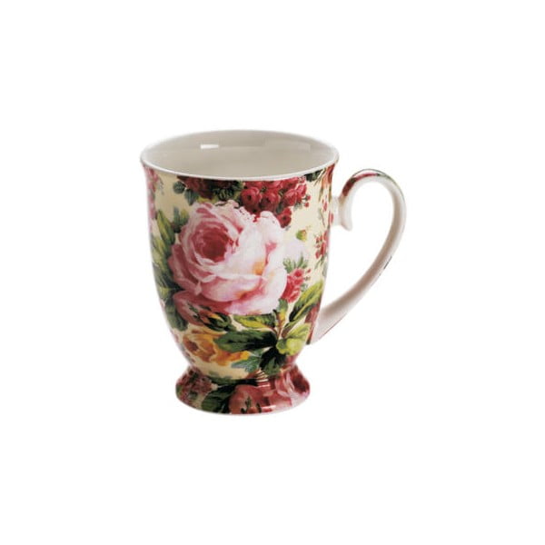 "Maxwell & Williams Royal Old England Wild Rose" kaulinio porceliano puodelis, 300 ml