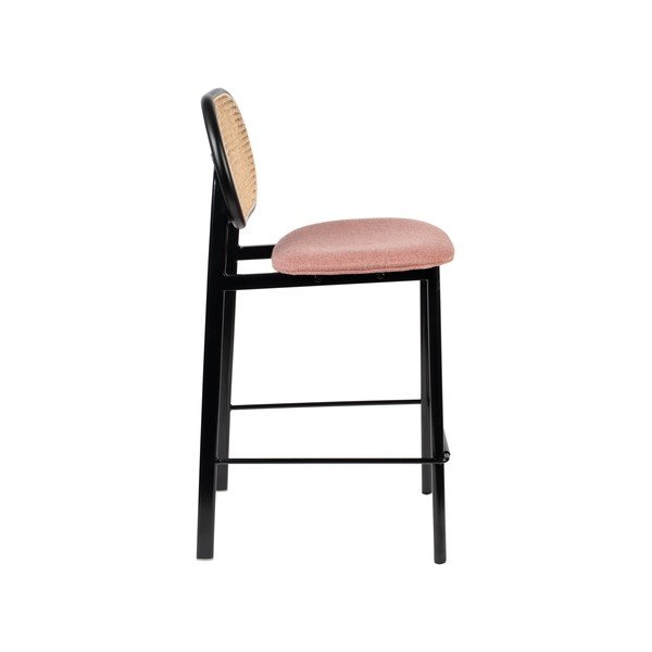 Juoda/šviesiai rožinė baro kėdė 94 cm Spike - Zuiver-image-3