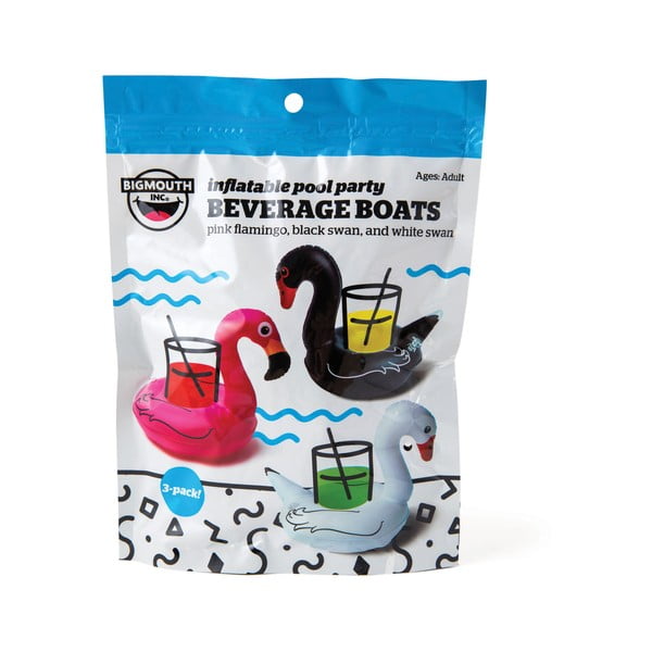 3 pripučiamų gėrimų žiedų rinkinys Big Mouth Inc. Paukščiai-image-2