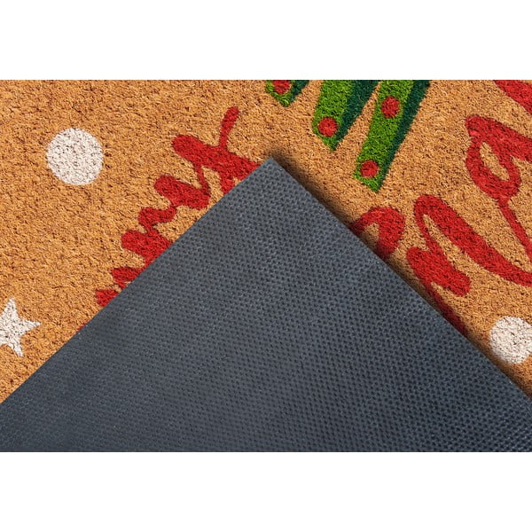 Iš kokoso pluošto grindų kilimėlis su Kalėdų motyvu 40x70 cm Merry Christmas – Hanse Home-image-4