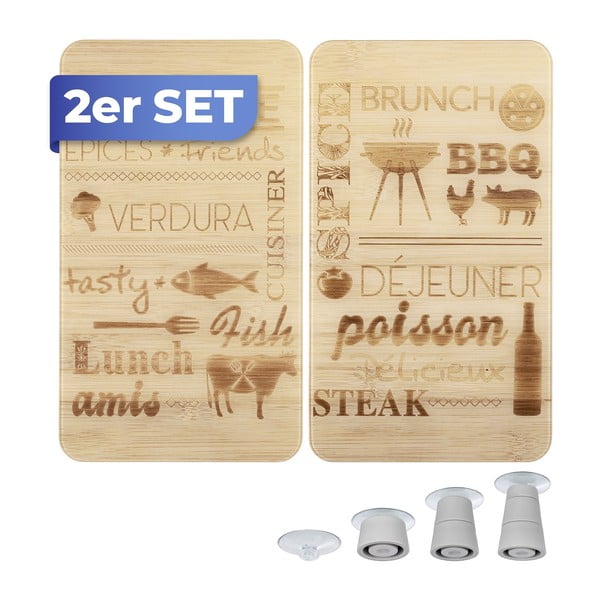 Iš grūdinto stiklo viryklės dangčiai 2 vnt. 52x30 cm Barbecue – Maximex-image-3