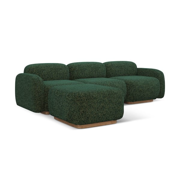 Tamsiai žalios spalvos modulinė kampinė sofa (kintama) Ailani – Makamii-image-4