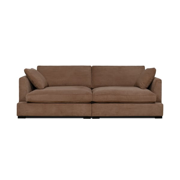 Sofa iš kordinio velveto šviesiai rudos spalvos 236 cm Mobby – Scandic