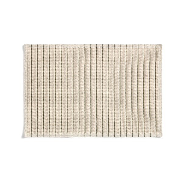 Žalios spalvos/smėlio spalvos iš tekstilės vonios kilimėlis 50x80 cm Merade – Kave Home