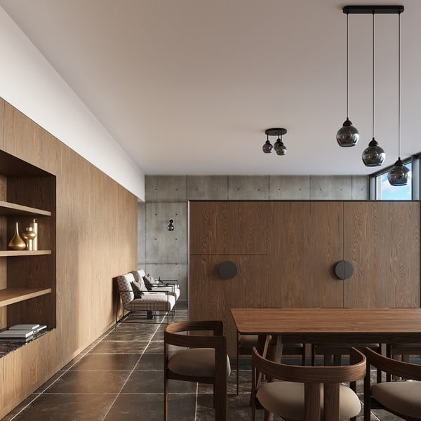 Kabantis šviestuvas juodos spalvos ø 15 cm Grande – Sollux-image-2