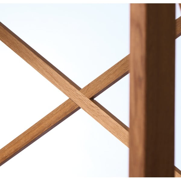 Iš ąžuolo masyvo pastatoma lentyna natūralios spalvos 70x198 cm X-Shelf – Unique Furniture-image-3