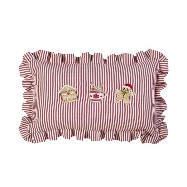 Dekoratyvinė pagalvėlė su Kalėdų motyvu 30x50 cm Christmas Gingerbread Stripe – Catherine Lansfield