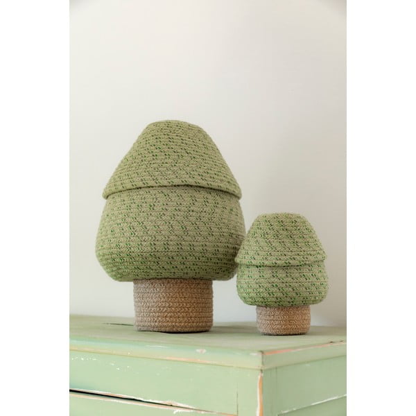 Žalios spalvos iš tekstilės vaikiškas krepšys ø 25x36 cm Big Tree – Lorena Canals-image-2