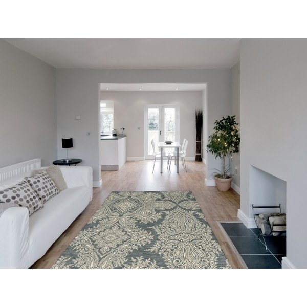 Iš vilnos kilimas pilkos spalvos 200x300 cm Jolene graphite – Agnella-image-1