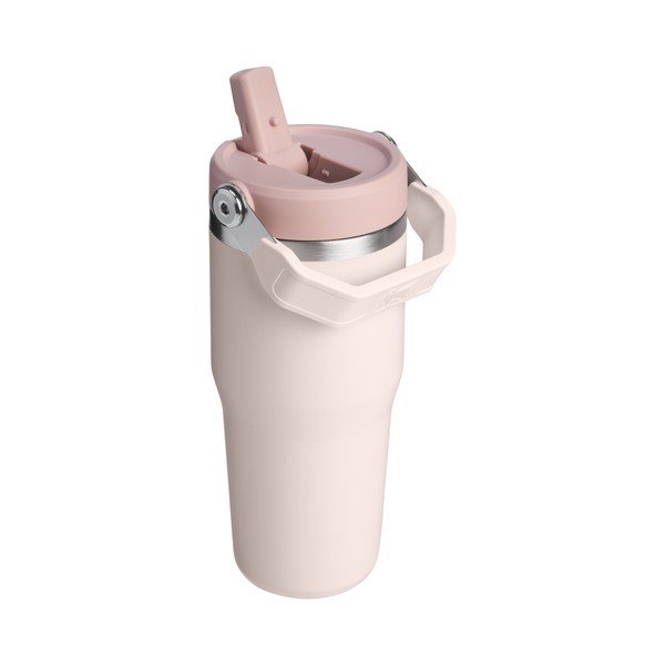 Šviesiai rožinės spalvos iš nerūdijančio plieno termosas 410 ml IceFlow™ Flip Straw 2.0 Tumbler Rose Quartz – Stanley-image-2