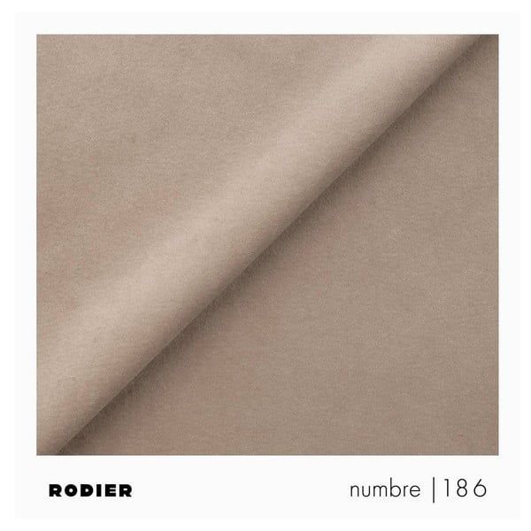 Smėlio spalvos iš velveto sulankstoma/su sandėliavimo vieta kampinė sofa (su kairiuoju kampu/su gultu) Rene – Rodier-image-4