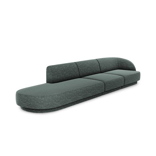 Tamsiai žalia sofa 302 cm Miley - Micadoni Home-image-3