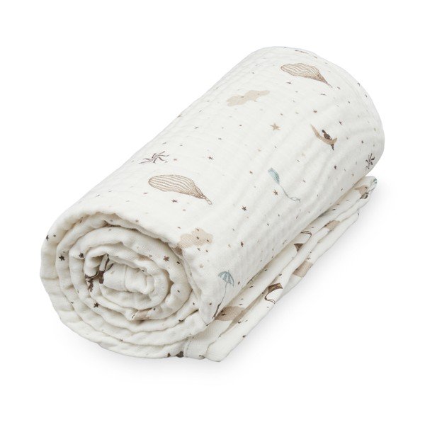 Dramblio kaulo spalvos iš organiškos medvilnės vaikiškas pledas 100x100 cm Dreamland – Cam Cam Copenhagen