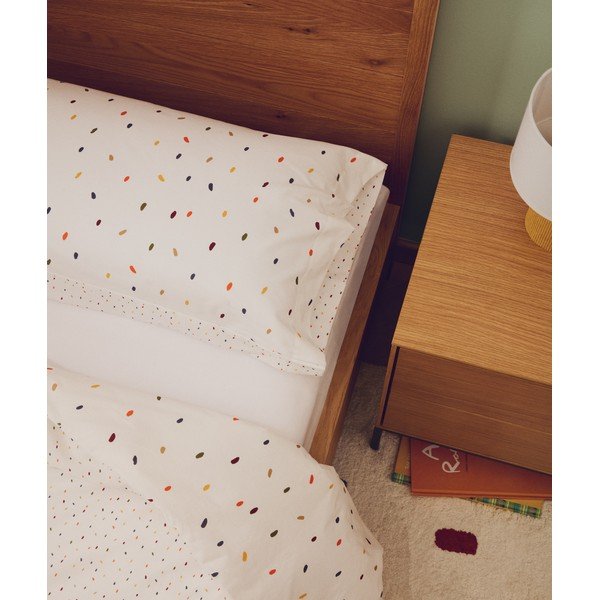 Baltos spalvos viengulė/itin ilga patalynė 150x220 cm Epifania – Kave Home-image-1