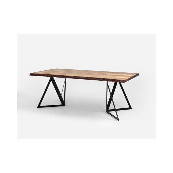 Valgomojo stalas su pušies medienos stalviršiu "Custom Form Sherwood Dark", 240 x 100 cm-image-2