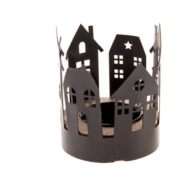 Iš metalo žvakidė su Kalėdų motyvu Houses – Dakls