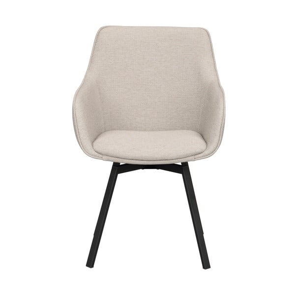 Smėlio spalvos iš audinio valgomojo kėdžių komplektas 2 vnt. Alison – Rowico-image-2