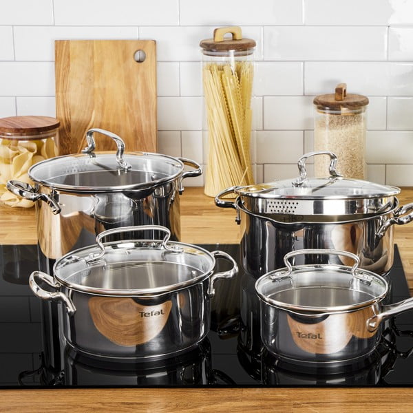 Puodų rinkiniai iš nerūdijančio plieno 10 vnt. DUETTO+ G719SA55 – Tefal-image-3