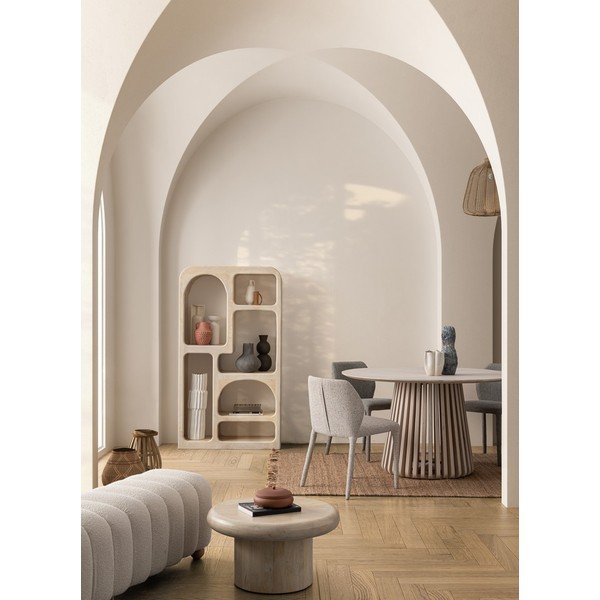 Smėlio spalvos iš audinio valgomojo kėdė Libby – Bizzotto-image-3