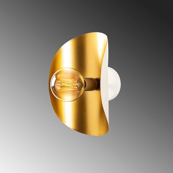 Sieninė lempa baltos spalvos/auksinės spalvos Sivani – Opviq lights-image-4