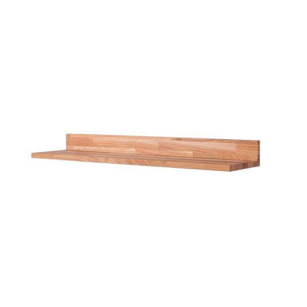 Iš ąžuolo masyvo sieninė lentyna natūralios spalvos paveikslėliams 80 cm Kalle – Interia Home & Living-image-2