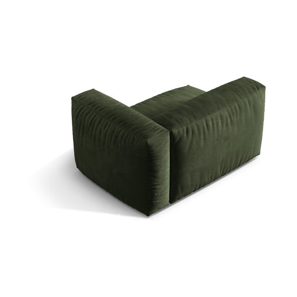 Žalios spalvos iš velveto modulinė sofos dalis (su dešiniuoju kampu) Martina – Micadoni -image-3