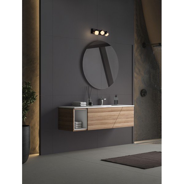 Matinės juodos spalvos iš aliuminio sieninė lempa LED Teko – Nova Luce-image-2
