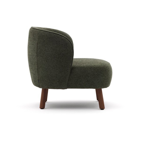 Khaki spalvos krėslas iš šenilinio audinio Ulit – Kave Home-image-4