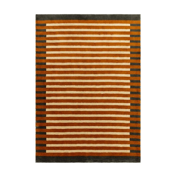 Oranžinės spalvos iš perdirbto pluošto kilimas 120x170 cm Lois – MADE