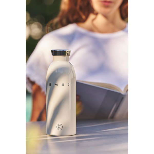 Kreminės spalvos iš nerūdijančio plieno termosas 500 ml 24BOTTLES – SMEG-image-1