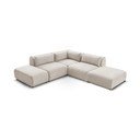 Smėlio spalvos kampinė sofa (kintama) Jeanne - Bobochic Paris