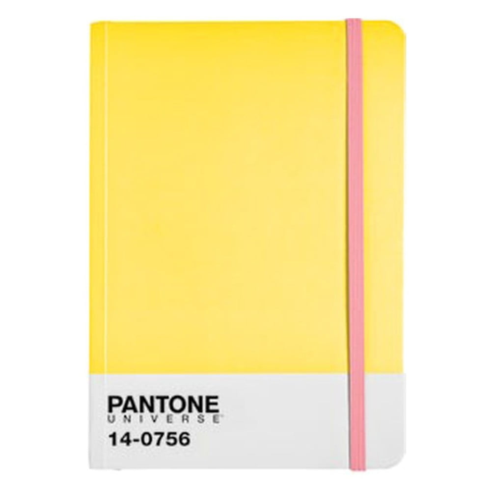 A4 formato sąsiuvinis su spalvotu trintuku Empire Yellow/Bubblegum 14-0756