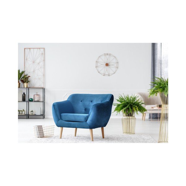 Mėlynas fotelis Mazzini Sofas Amelie-image-3