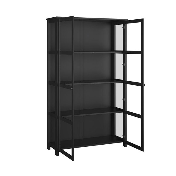 Juoda vitrina 124x210 cm Excellent - Tvilum-image-4