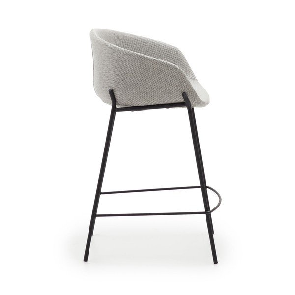 Baro taburėtės šviesiai pilkos spalvos 2 vnt. (sėdynės aukštis 65 cm) Yvette – Kave Home-image-3