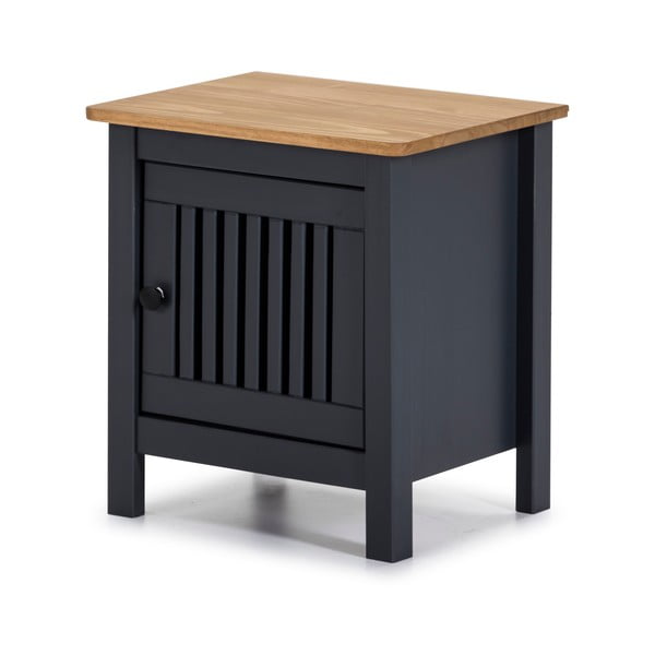 Pilkas medinis naktinis staliukas Marckeric Bruna-image-3