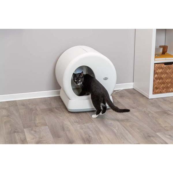 Baltos spalvos savaime išsivalanti kačių kraiko dėžė 55,5x53 cm Trixie – Plaček Pet Products-image-1