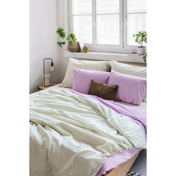 Dramblio kaulo spalvos medvilninė dvivietė patalynė Bonami Selection, 200 x 220 cm-image-4