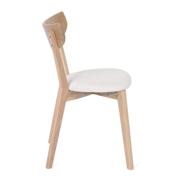 Ąžuolinė valgomojo kėdė su balta sėdyne Arch - Bonami Selection-image-1