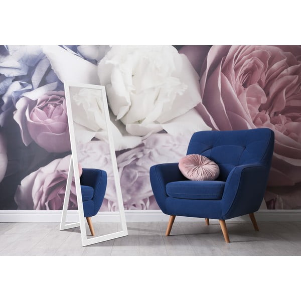 Pastatomas veidrodis baltu rėmu Styler Sicilia, 46 x 146 cm-image-1