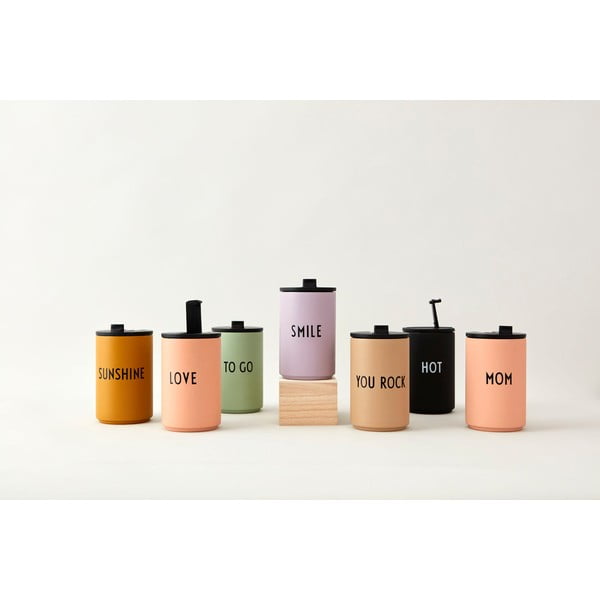 Termo puodelis juodos spalvos 350 ml Hot – Design Letters-image-3