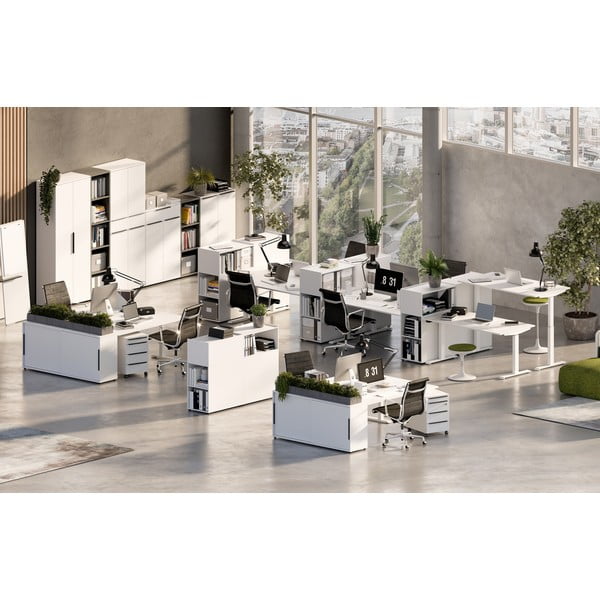 Elektra reguliuojamas aukštis rašomasis stalas 80x160 cm Mailand – Germania-image-4